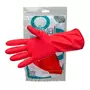 Guantes de latex rojo Oval tamaño chico.