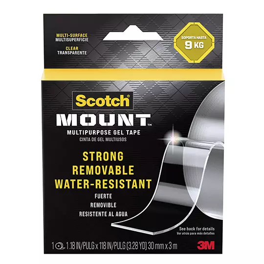 LM-Cinta de montaje gel Scotch Mount 30mmx3m multipropósito Pack 1 pieza