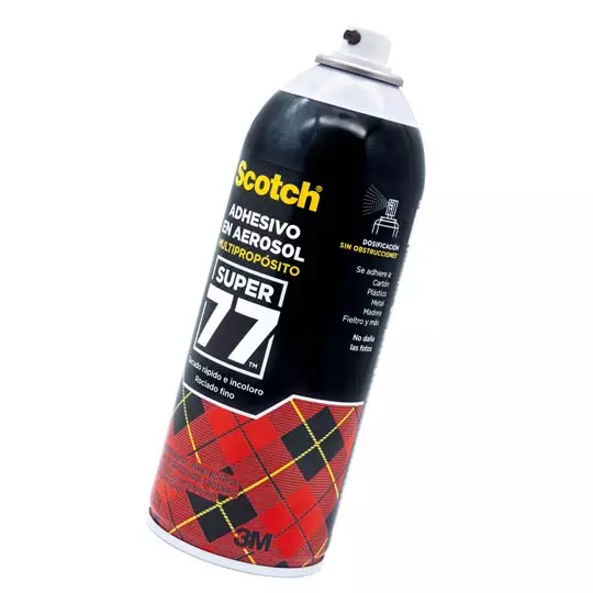 Adhesivo Spray Super 77 Mod. 7716-SP Scotch 3M 305gr 1 pieza