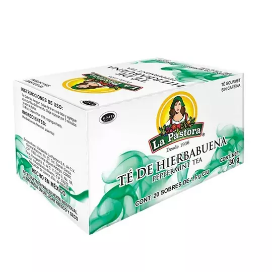 Té de hierbabuena LA PASTORA caja con 25 sobres