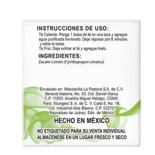 Té de limón LA PASTORA caja con 25 sobres