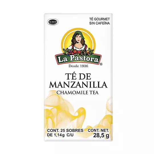 Té de manzanilla LA PASTORA caja con 25 sobres