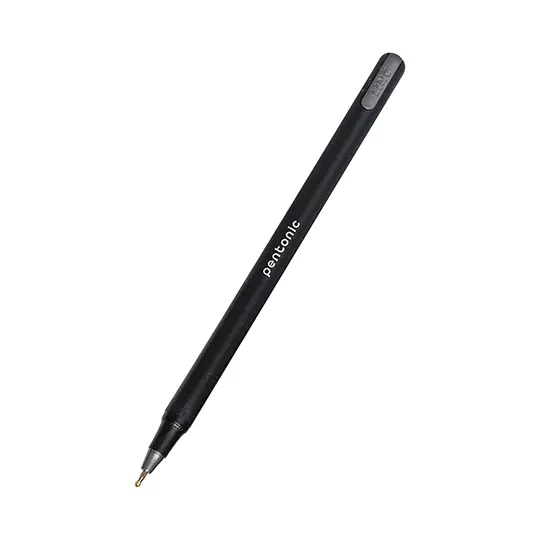 Bolígrafo fino Pentonic Ball Pen 0.7 mm color negro caja con 12 piezas