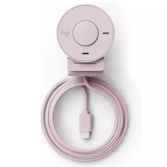 LM-Cámara Webcam Logitech Brio 300 1920x 1080 Pixeles USB-C Rosa