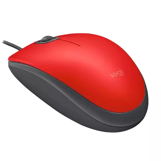 Mouse Logitech Óptico M110 Silent Alámbrico Rojo