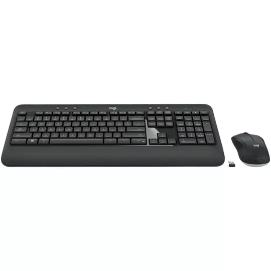 Kit de Teclado y Mouse Logitech MK540 Advance, RF Inalámbrico USB Negro/Blanco