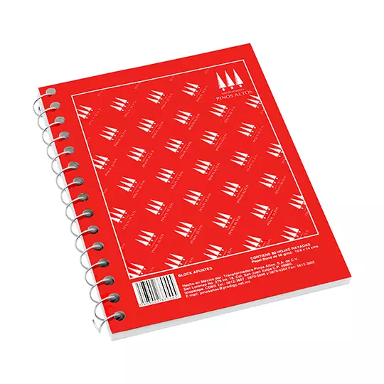 Libreta de apuntes Pinos Altos francesita de raya 80 hojas