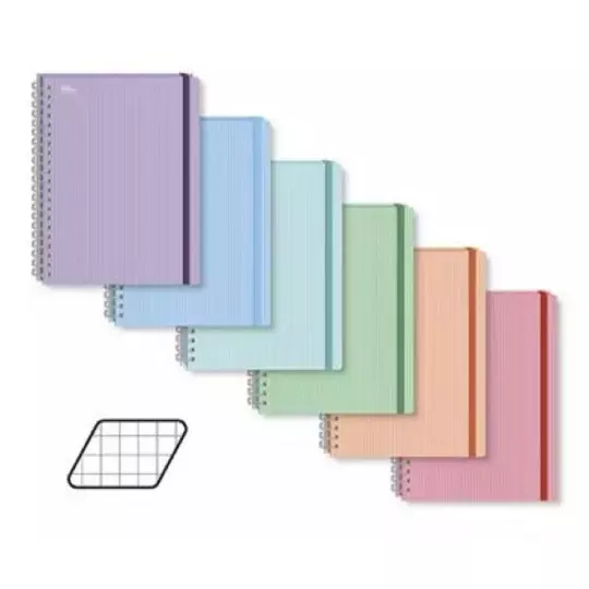 Cuaderno profesional Printaform pasta dura cuadro grande 100 hojas 1 pz.