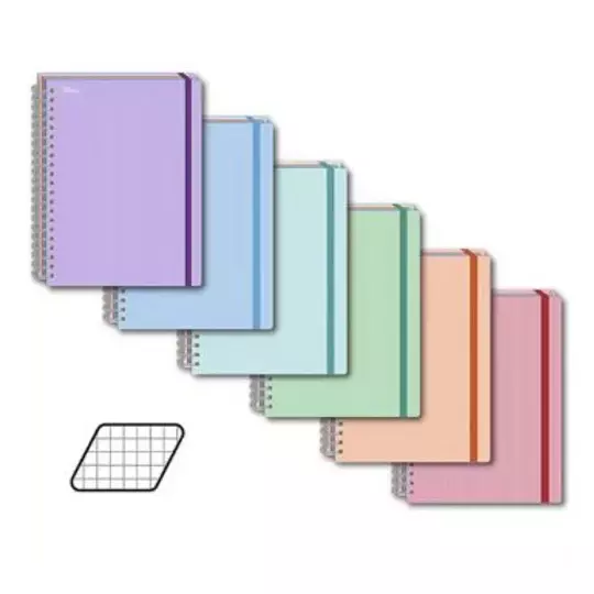 Cuaderno profesional Printaform pasta dura cuadro chico 200 hojas 1 pz.