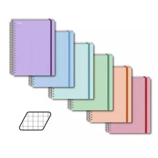 Cuaderno profesional Printaform pasta dura cuadriculado grande 200 hojas 1 pz