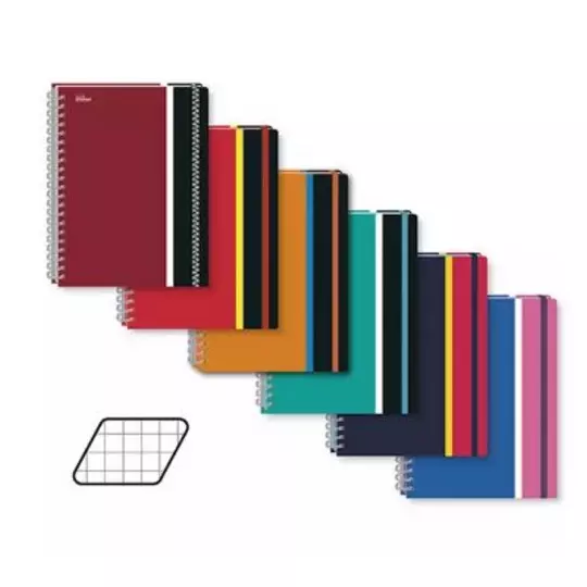 Cuaderno profesional Printaform pasta dura cuadro grande 100 hojas 1 pz.