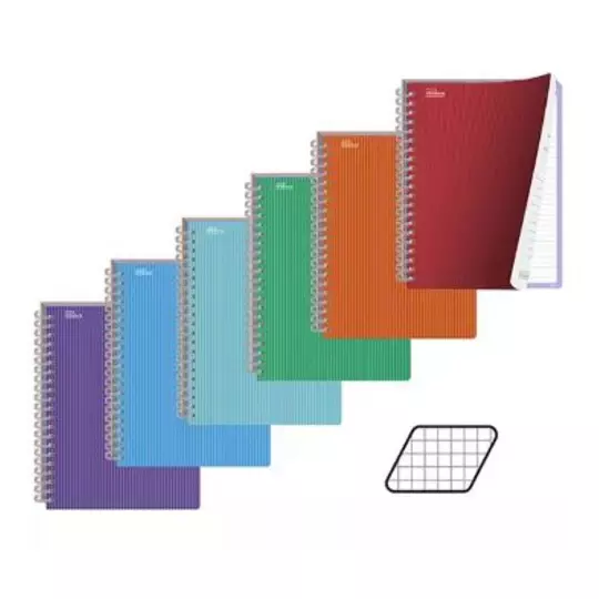 LM-Cuaderno profesional Printaform pasta semirrigida cuadro chico 200 hojas 1 pz
