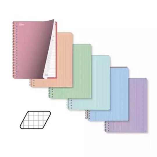 Cuaderno profesional Printaform pasta semirrigida cuadro chico 100 hojas 1 pz