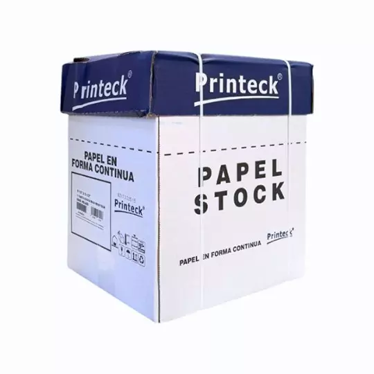 Caja de papel stock Printeck de 9.5" x 5.5"  3 tantos