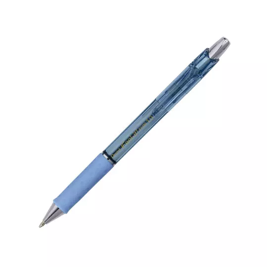 Bolígrafo Pentel ifeel-it, punta 1.0mm, color azul claro, 1 pieza