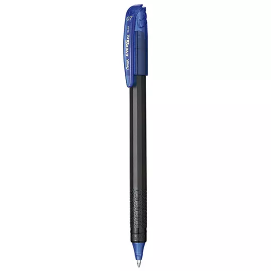 Bolígrafo stick Pentel Energel azul punto  0.7 mm caja con 12 pz.