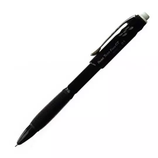 Portaminas Pentel Twist-erase Gt, negro punto 0.5 caja 12 pz
