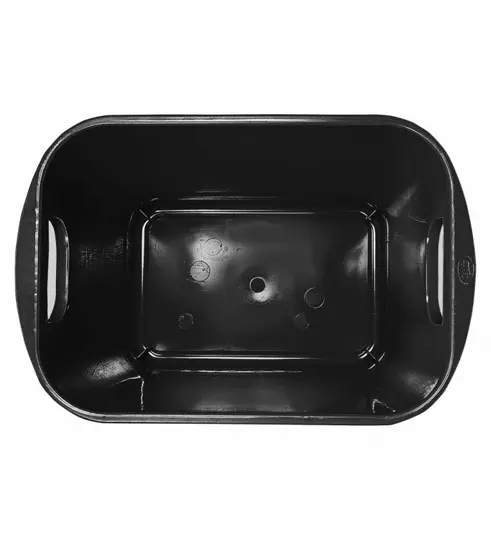 Cesto jumbo con aza Sablon color negro.