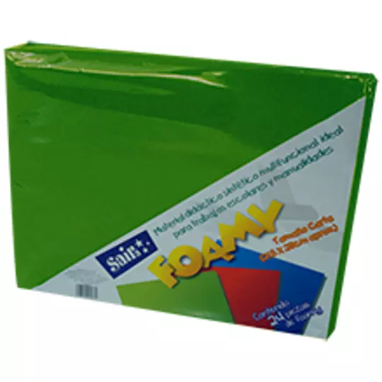 LM-Foamy  saira tamaño carta verde bandera 24piezas