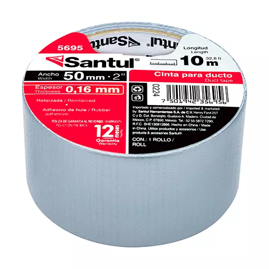 Cinta para ducto santul para ducto 10 m.
