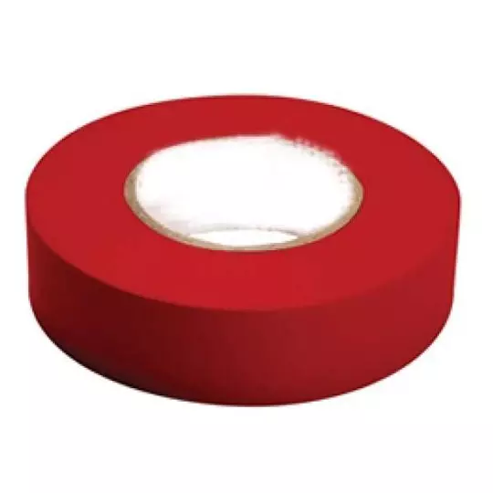 Cinta de aislar santul 9 m rojo.