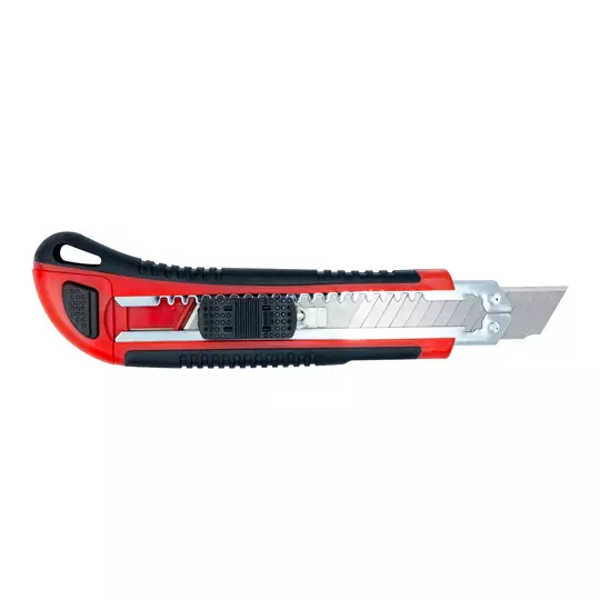 Cutter profesinal con alma metálica santul de 15 cm de largo y navaja de 18mm