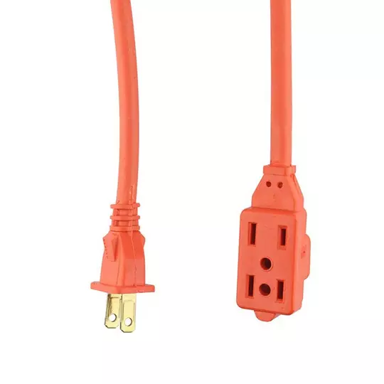 Extensión de uso rudo  Santul 2 m naranja 2x16 AWG