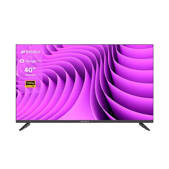 PANTALLA SANSUI COLOR NEGRO GOOGLE TV 40" FULL HD, VOICE ASSISTANT SMART TV
