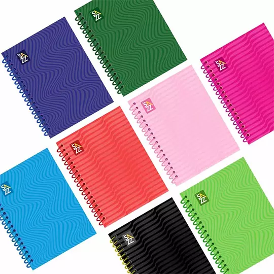 Cuaderno profesional SAZZ Classic pasta dura cuadro grande C7 con 100 hojas