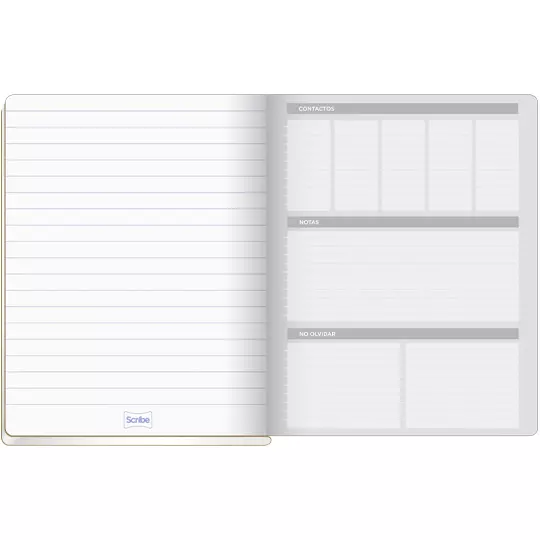 Cuaderno colegial SCRIBE Clásico cosido cuadro chico (5 mm) con 100 hojas