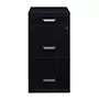 Archivero metálico SPACE SOLUTIONS 20990 tamaño carta 2 gavetas + 1 color negro