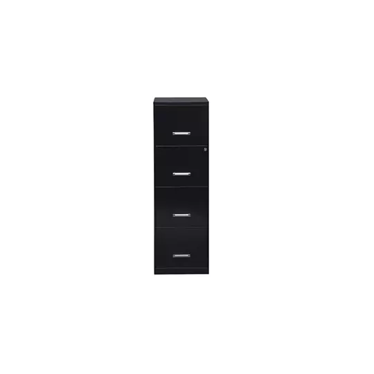 Archivero metálico SPACE SOLUTIONS 21816 tamaño carta 4 gavetas color negro