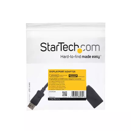 Convertidor Startech video dp a HDMI- ivo negro