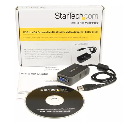 Adaptador Startech USB a VGA 1440x900.