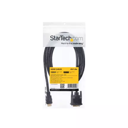 Cable Startech HDMI a dvi-d 1.8m m-m negro