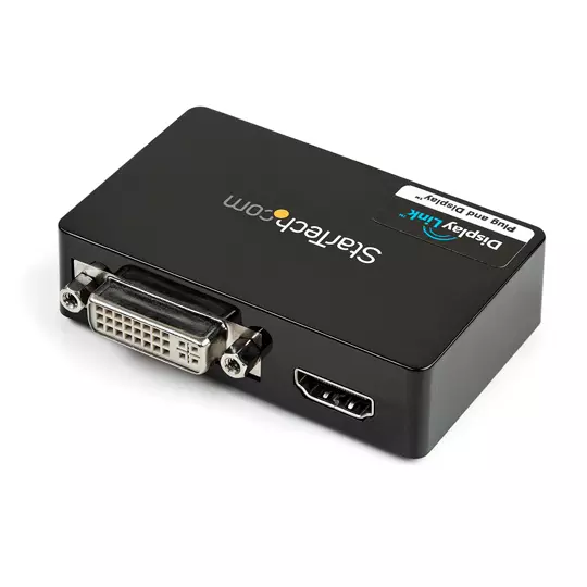 Adaptador Startech USB 3.0 a HDMI y dvi.