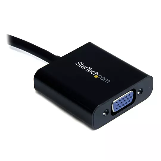 Convertidor Adaptador Startech Micro HDMI 19-Pin Macho a VGA 15-Pin Hembra, Negr