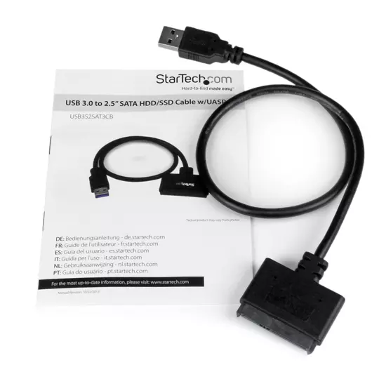 Cable Startech SATA a USB con uasp.