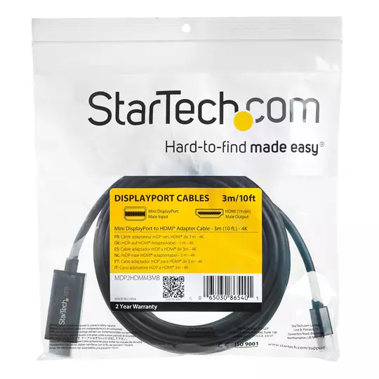 Adaptador Startech mini dp a HDMI de 4k 30h