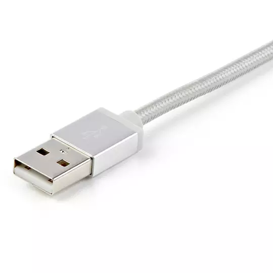Cable trenzado de 1m usb a usb c micro usb lightning cargador