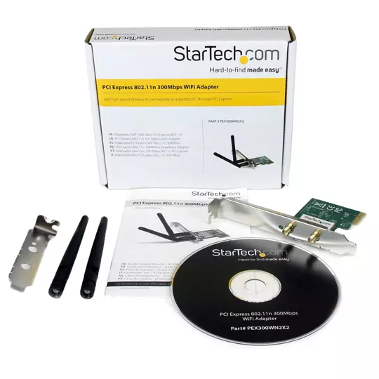 Tarjeta Startech express PCIe red inalámbrica