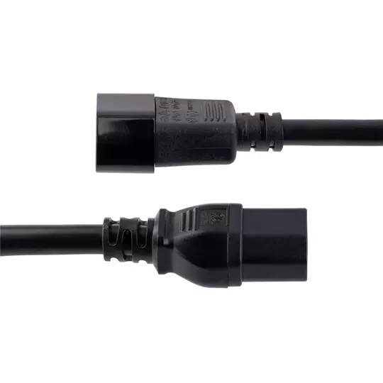 Cable 3m de extension de alimentacion c14 a c15 125v