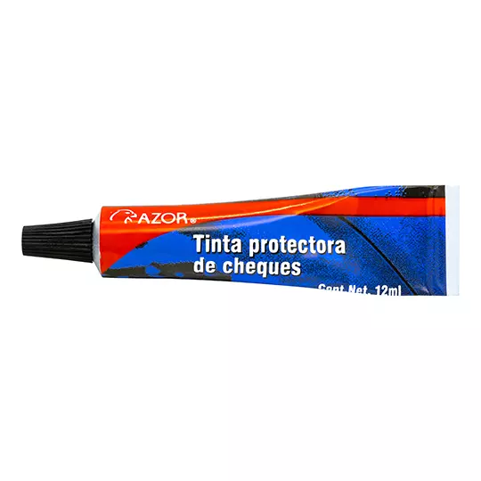 Tinta protectora de cheques Stafford or azul 12 ml