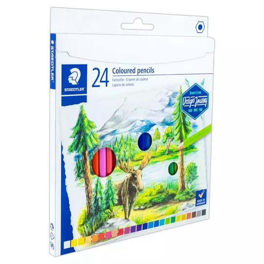 Lápices de color Staedtler Design Journey clásicos caja con 24 piezas