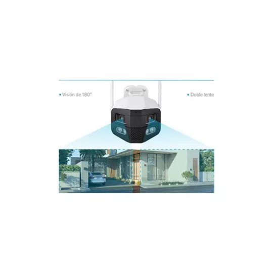 Cámara de seguridad STEREN con conexión Wi-Fi / Ethernet panorámica 180