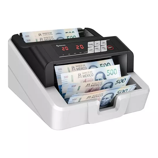 Contadora de billetes STEREN recargable 1 pieza.
