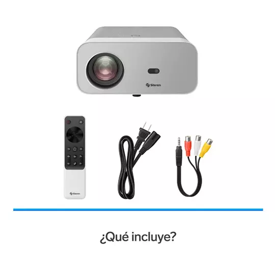 Proyector multimedia STEREN con 300 ANSIIm full HD y bluetooth