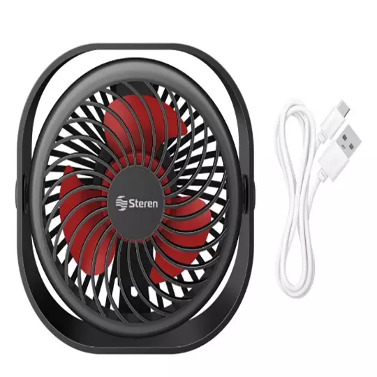 Ventilador personal STEREN inalámbrico recargable de 3 velocidades