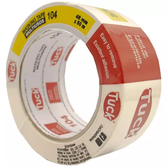 Masking tape tipo 104 TUK uso general 48 mm x 50 m, beige pálido, 1 pieza