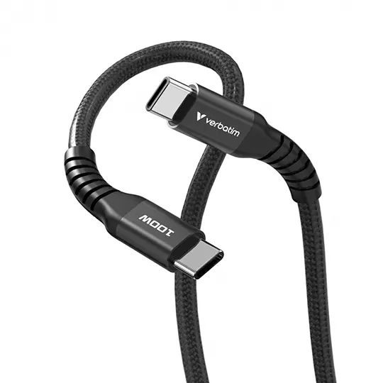 LM-Cable Magnético Verbatim Compacto 100W 12cm Color Negro